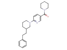 2-[3-(2-phenylethyl)-1-piperidinyl]-5-(1-piperidinylcarbonyl)pyridine