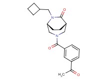 (1S*,5R*)-3-(3-acetylbenzoyl)-6-(cyclobutylmethyl)-3,6-diazabicyclo[3.2.2]nonan-7-one