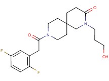 9-[(2,5-difluorophenyl)acetyl]-2-(3-hydroxypropyl)-2,9-diazaspiro[5.5]undecan-3-one