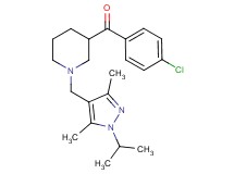 (4-chlorophenyl){1-[(1-isopropyl-3,5-dimethyl-1H-pyrazol-4-yl)methyl]-3-piperidinyl}methanone