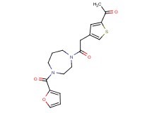 1-(4-{2-[4-(2-furoyl)-1,4-diazepan-1-yl]-2-oxoethyl}-2-thienyl)ethanone