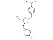 1-{[(3R*,4R*)-1-{[6-(dimethylamino)pyridin-3-yl]methyl}-4-(hydroxymethyl)pyrrolidin-3-yl]methyl}piperidin-4-ol
