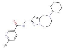 N-[(5-cyclohexyl-5,6,7,8-tetrahydro-4H-pyrazolo[1,5-a][1,4]diazepin-2-yl)methyl]-6-methylnicotinamide