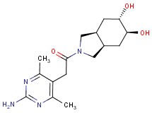 (3aR*,5S*,6S*,7aS*)-2-[(2-amino-4,6-dimethyl-5-pyrimidinyl)acetyl]octahydro-1H-isoindole-5,6-diol