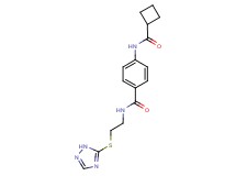 4-[(cyclobutylcarbonyl)amino]-N-[2-(1H-1,2,4-triazol-5-ylthio)ethyl]benzamide
