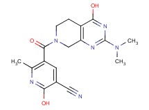 5-{[2-(dimethylamino)-4-hydroxy-5,8-dihydropyrido[3,4-d]pyrimidin-7(6H)-yl]carbonyl}-2-hydroxy-6-methylnicotinonitrile