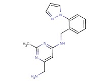6-(aminomethyl)-2-methyl-N-[2-(1H-pyrazol-1-yl)benzyl]pyrimidin-4-amine