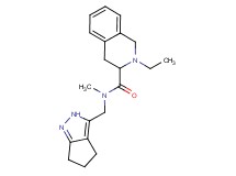 2-ethyl-N-methyl-N-(2,4,5,6-tetrahydrocyclopenta[c]pyrazol-3-ylmethyl)-1,2,3,4-tetrahydroisoquinoline-3-carboxamide