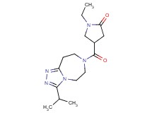 1-ethyl-4-[(3-isopropyl-5,6,8,9-tetrahydro-7H-[1,2,4]triazolo[4,3-d][1,4]diazepin-7-yl)carbonyl]-2-pyrrolidinone
