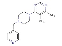 4,5-dimethyl-6-[4-(pyridin-4-ylmethyl)piperazin-1-yl]pyrimidine
