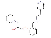 1-(1-piperidinyl)-3-[2-({[2-(4-pyridinyl)ethyl]amino}methyl)phenoxy]-2-propanol