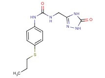 N-[(5-oxo-4,5-dihydro-1H-1,2,4-triazol-3-yl)methyl]-N'-[4-(propylthio)phenyl]urea
