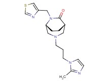 (1S*,5R*)-3-[3-(2-methyl-1H-imidazol-1-yl)propyl]-6-(1,3-thiazol-4-ylmethyl)-3,6-diazabicyclo[3.2.2]nonan-7-one