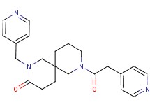 8-(4-pyridinylacetyl)-2-(4-pyridinylmethyl)-2,8-diazaspiro[5.5]undecan-3-one