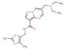6-[(diethylamino)methyl]-N-[(2,4-dimethyl-1,3-thiazol-5-yl)methyl]pyrazolo[1,5-a]pyrimidine-3-carboxamide