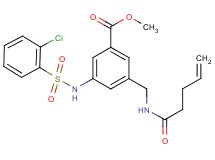 methyl 3-{[(2-chlorophenyl)sulfonyl]amino}-5-[(4-pentenoylamino)methyl]benzoate