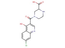 4-[(7-chloro-4-hydroxyquinolin-3-yl)carbonyl]piperazine-2-carboxylic acid