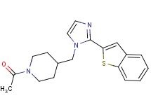 1-acetyl-4-{[2-(1-benzothien-2-yl)-1H-imidazol-1-yl]methyl}piperidine