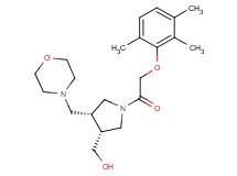 {(3R*,4R*)-4-(morpholin-4-ylmethyl)-1-[(2,3,6-trimethylphenoxy)acetyl]pyrrolidin-3-yl}methanol