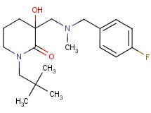 1-(2,2-dimethylpropyl)-3-{[(4-fluorobenzyl)(methyl)amino]methyl}-3-hydroxy-2-piperidinone