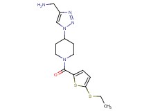{[1-(1-{[5-(ethylthio)-2-thienyl]carbonyl}-4-piperidinyl)-1H-1,2,3-triazol-4-yl]methyl}amine trifluoroacetate