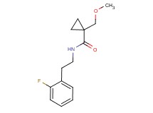 N-[2-(2-fluorophenyl)ethyl]-1-(methoxymethyl)cyclopropanecarboxamide