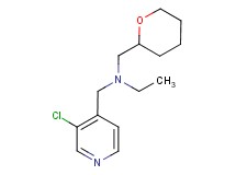 N-[(3-chloropyridin-4-yl)methyl]-N-(tetrahydro-2H-pyran-2-ylmethyl)ethanamine
