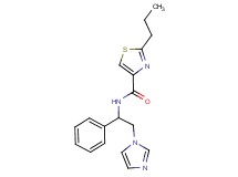 N-[2-(1H-imidazol-1-yl)-1-phenylethyl]-2-propyl-1,3-thiazole-4-carboxamide