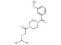 1-[(isopropylthio)acetyl]-4-(3-methoxybenzoyl)piperazine