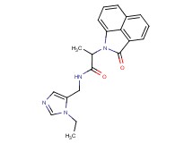 N-[(1-ethyl-1H-imidazol-5-yl)methyl]-2-(2-oxobenzo[cd]indol-1(2H)-yl)propanamide
