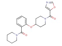 1-(1,3-oxazol-5-ylcarbonyl)-4-[2-(piperidin-1-ylcarbonyl)phenoxy]piperidine