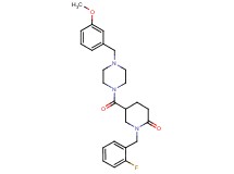 1-(2-fluorobenzyl)-5-{[4-(3-methoxybenzyl)-1-piperazinyl]carbonyl}-2-piperidinone