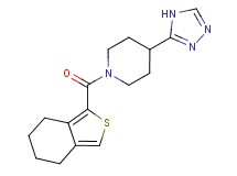 1-(4,5,6,7-tetrahydro-2-benzothien-1-ylcarbonyl)-4-(4H-1,2,4-triazol-3-yl)piperidine
