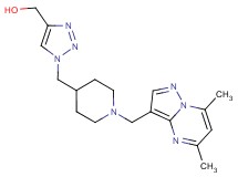 [1-({1-[(5,7-dimethylpyrazolo[1,5-a]pyrimidin-3-yl)methyl]-4-piperidinyl}methyl)-1H-1,2,3-triazol-4-yl]methanol