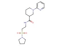 1-pyridin-2-yl-N-[2-(pyrrolidin-1-ylsulfonyl)ethyl]piperidine-3-carboxamide
