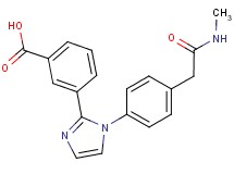 3-(1-{4-[2-(methylamino)-2-oxoethyl]phenyl}-1H-imidazol-2-yl)benzoic acid