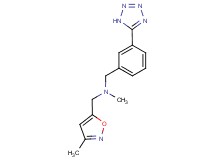 N-methyl-1-(3-methylisoxazol-5-yl)-N-[3-(1H-tetrazol-5-yl)benzyl]methanamine
