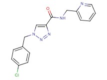 1-(4-chlorobenzyl)-N-(2-pyridinylmethyl)-1H-1,2,3-triazole-4-carboxamide