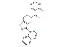 5-{[3-(1-naphthyl)-6,7-dihydroisoxazolo[4,5-c]pyridin-5(4H)-yl]carbonyl}pyrimidin-4(3H)-one