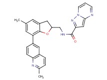 N-{[5-methyl-7-(2-methyl-6-quinolinyl)-2,3-dihydro-1-benzofuran-2-yl]methyl}pyrazolo[1,5-a]pyrimidine-2-carboxamide
