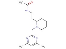 N-(2-{1-[(4,6-dimethyl-2-pyrimidinyl)methyl]-2-piperidinyl}ethyl)acetamide