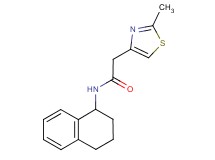 2-(2-methyl-1,3-thiazol-4-yl)-N-(1,2,3,4-tetrahydro-1-naphthalenyl)acetamide