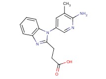 3-[1-(6-amino-5-methylpyridin-3-yl)-1H-benzimidazol-2-yl]propanoic acid