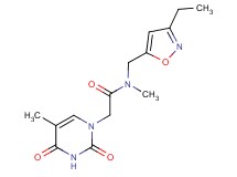 N-[(3-ethylisoxazol-5-yl)methyl]-N-methyl-2-(5-methyl-2,4-dioxo-3,4-dihydropyrimidin-1(2H)-yl)acetamide