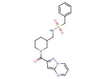 1-phenyl-N-{[1-(pyrazolo[1,5-a]pyrimidin-2-ylcarbonyl)-3-piperidinyl]methyl}methanesulfonamide