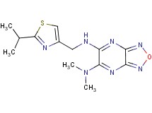N'-[(2-isopropyl-1,3-thiazol-4-yl)methyl]-N,N-dimethyl[1,2,5]oxadiazolo[3,4-b]pyrazine-5,6-diamine