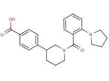 4-[1-(2-pyrrolidin-1-ylbenzoyl)piperidin-3-yl]benzoic acid