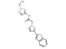 2-[3-(1-benzofuran-2-yl)-1H-pyrazol-1-yl]-N-(2-ethyl-2H-1,2,3-triazol-4-yl)acetamide