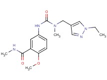 5-({[[(1-ethyl-1H-pyrazol-4-yl)methyl](methyl)amino]carbonyl}amino)-2-methoxy-N-methylbenzamide