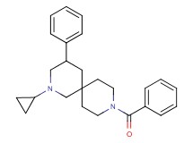 9-benzoyl-2-cyclopropyl-4-phenyl-2,9-diazaspiro[5.5]undecane